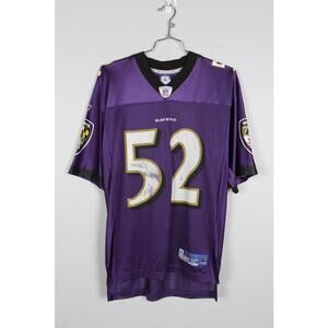 05' Reebok NFL Equipment Ravens Lewis #52 Football Jersey